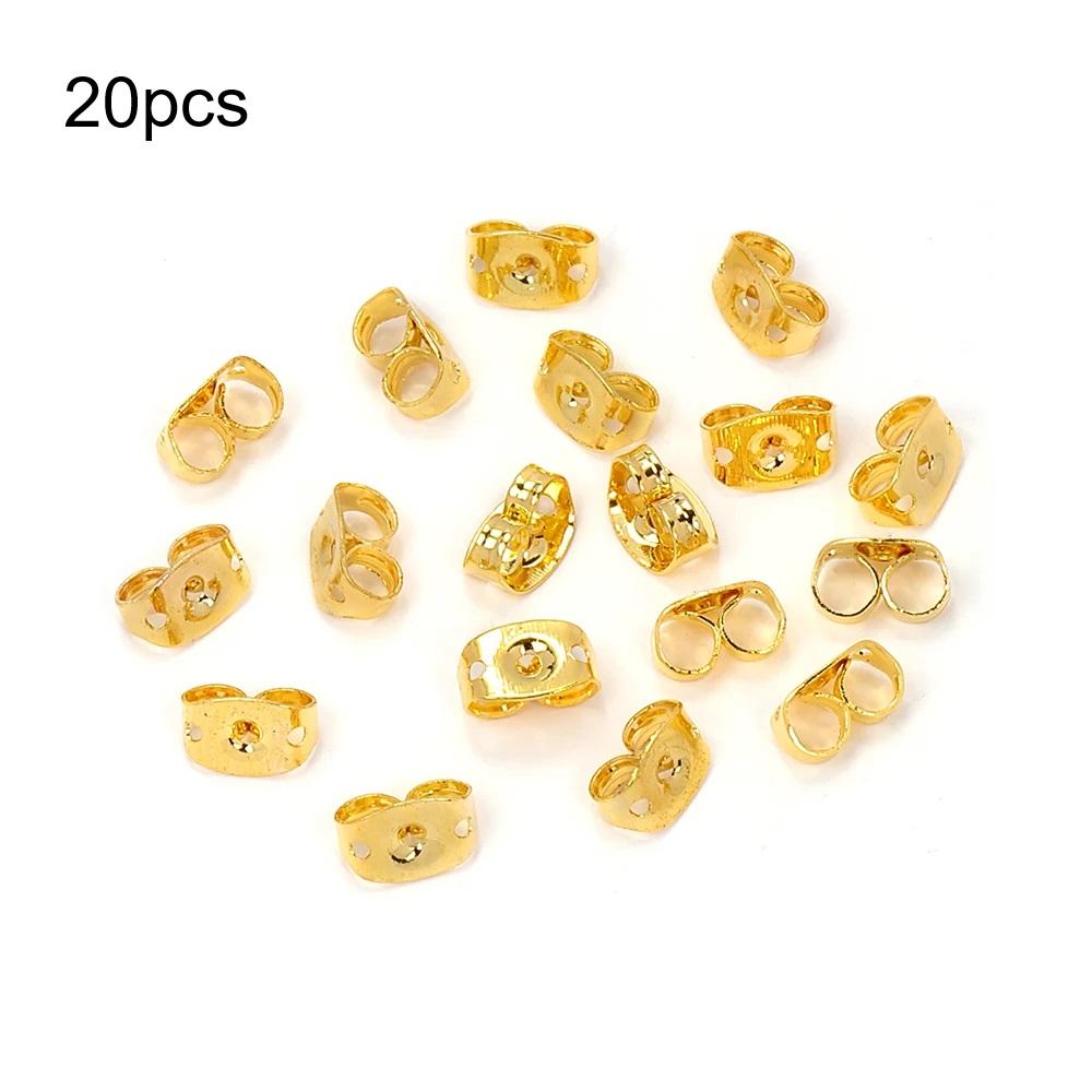 100pcs Gold Color 316L Stainless Steel Earring Studs DIY Ear Blank Post Pins 3-12mm Flat Round Tray Base Ear Jewelry Making DIY
