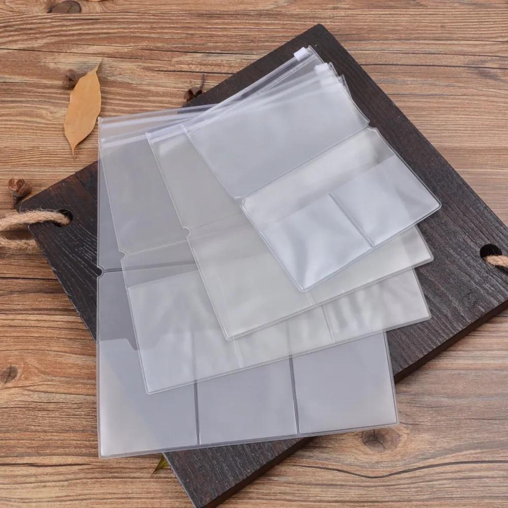 Fromthenon PVC Travelers Notebook Reißverschlusstasche Aufbewahrungstasche Kartenhalter Tagebuchzubehör Planer Zubehör Niedliche Schreibwaren