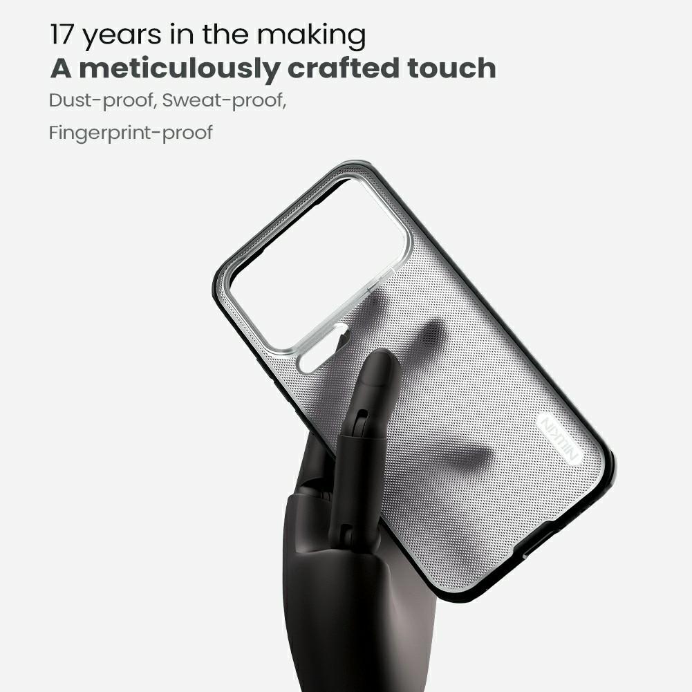 NILLKIN Super Frosted Shield Pro For Xiaomi 17 Pro Max Case Matte PC TPU Clear Black Phone Back Cover