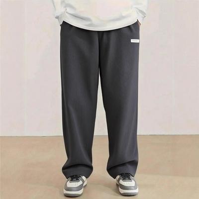 Men's Corduroy Loose European Size Hanging Multi-functional Casual Straight Leg Pants, Suitable for Daily Travel