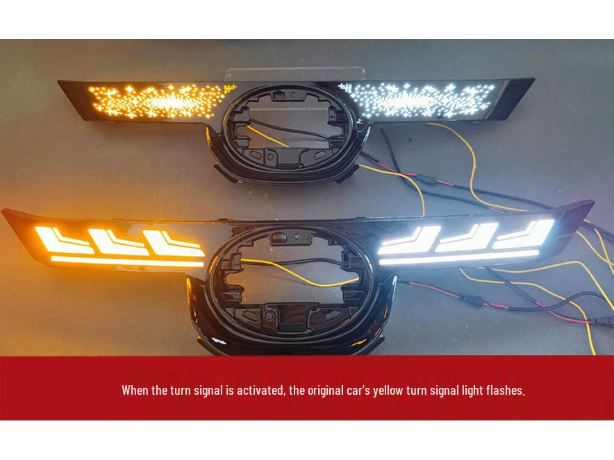 LED Front Grille Light for 19-25 Toyota Levin: Sequential Turn & Daytime Running Light Modification
