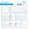 BSEED Wifi Smart Touch Dimmer Switches 1Gang Dimmable With Normal EU Type-c USB Sockets Tuya Smart Life Alexa App Control White