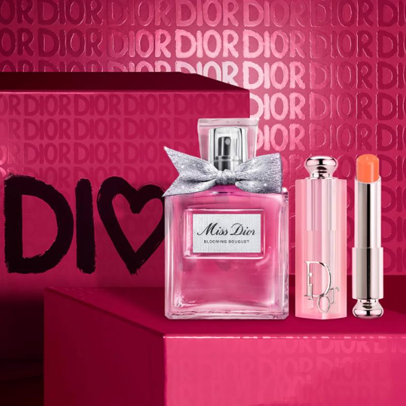 Dior Perfume Two-piece Set: Huayang Women's Eau De Toilette 50ml + Charming Lip Balm #004 3.2g