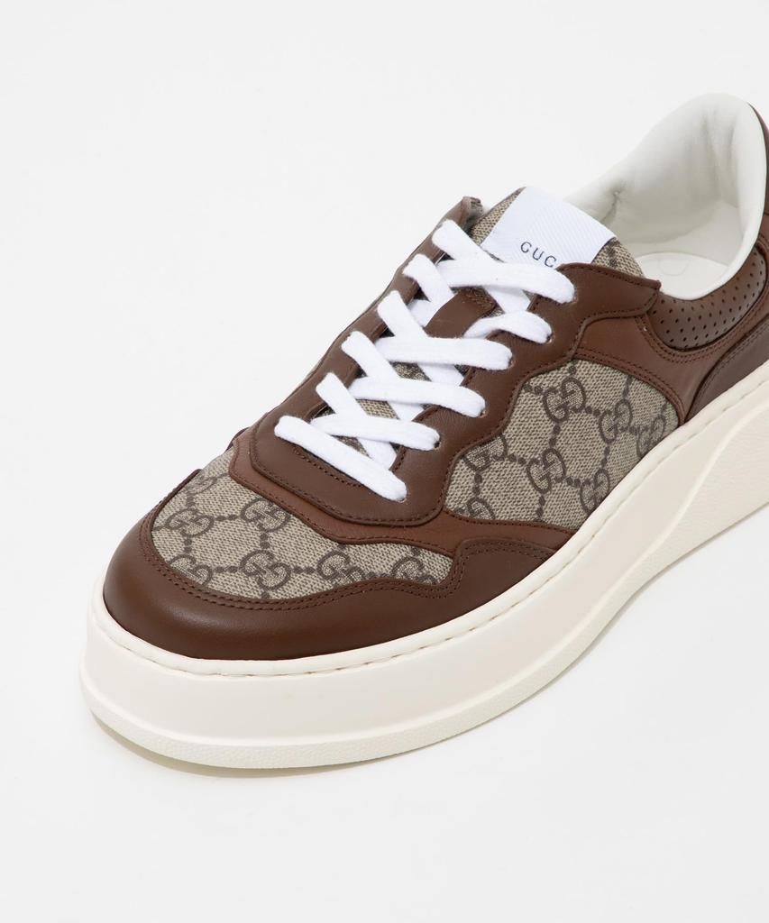 Gucci GG Supreme Size 669582 UPGA0 Men's Sneakers, Beige/Ebony, 25.0 cm, [Used]