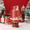 DIY Christmas Candy Box Cartoon Paper Mousse Cake Box New Dessert Case  for Xmas Party