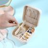 Portable Jewelry Box European Princess Korean Small Travel Handmade Jewelry Bag Earring Ring Small Storage Box