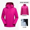 Herren Damen Outdoor Wasserdicht Winddicht 3-in-1 Abnehmbare Jacke Mit Fleece-Futter Wandern Camping Trekking Skifahren Radfahren