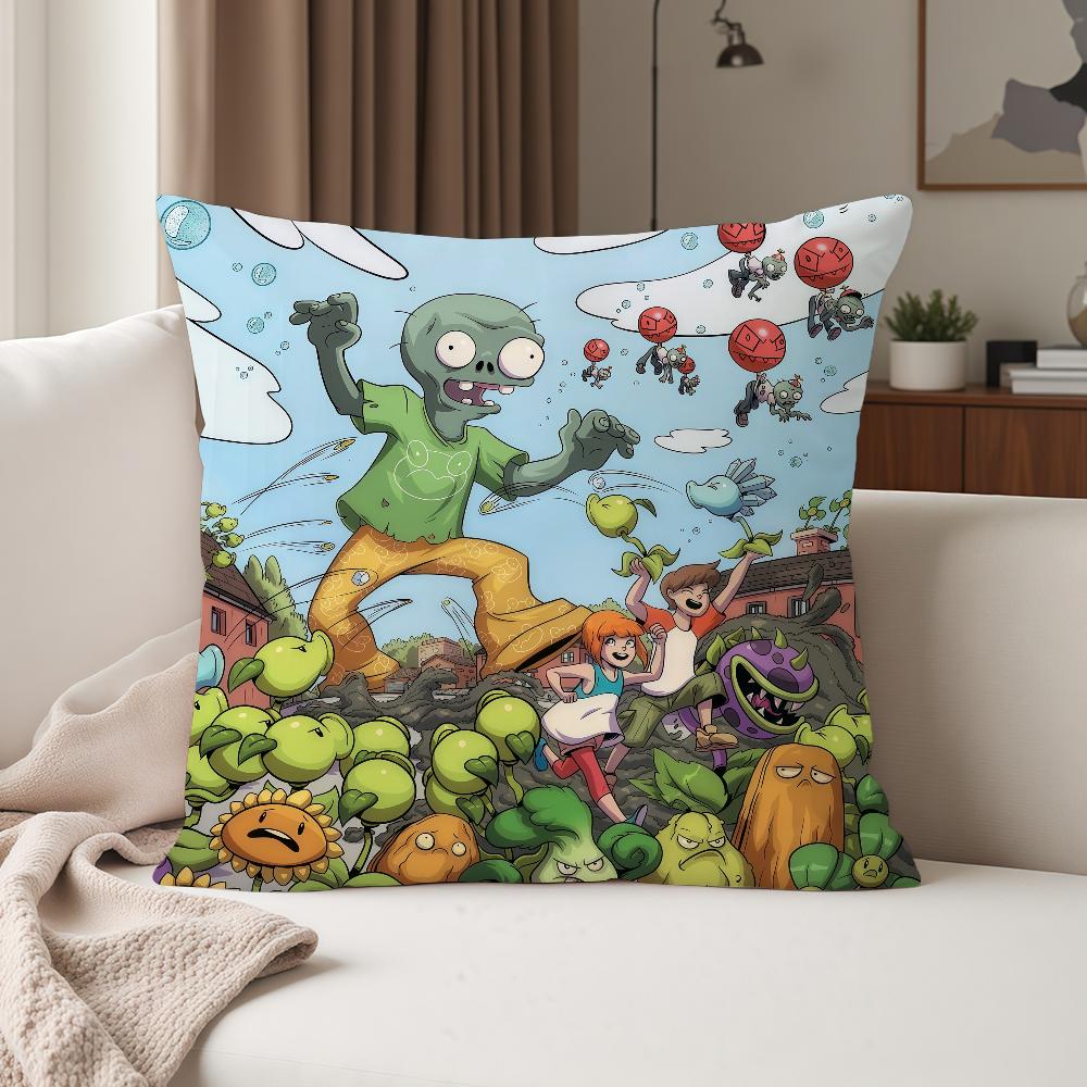 

Game PPlants Vs ZZombies Strategy Pillow Case Suitable For Bedrooms Living Rooms Cars Home Decoration 30cmx30cm