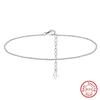ORSA JEWELS 14K Gold 1,2 mm Italienische Cubanische Kette Fußkettchen für Damen 925 Sterling Silber Feines Sommer Strand Fußarmband Fußkettchen SA43