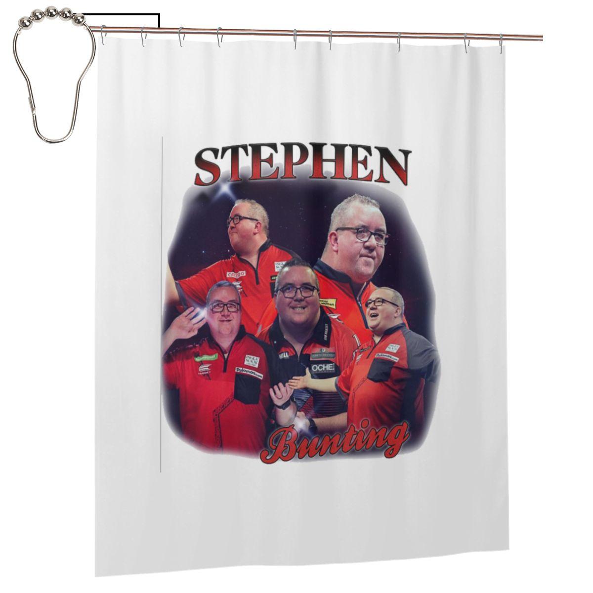 

Stephen Bunting Bootleg Shower Curtain Bathroom Polyester Waterproof Bath Curtains With Hooks W60H190(CM)-1 Pcs