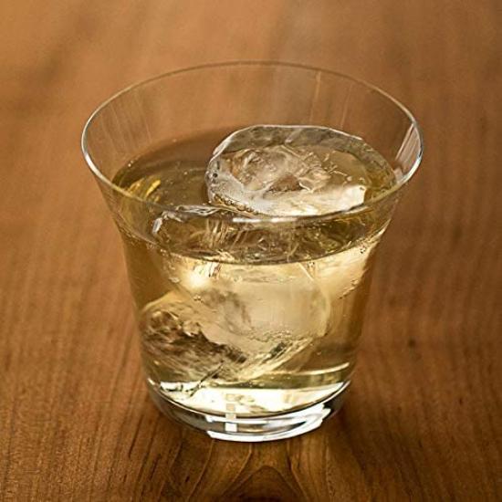 Wired Beans Wired Beans Sklenice na celý život ROCK Tumbler Sklenice na whisky Sklenice Tumbler Sklenice na highball 370ml Domácí cedrová krabička (Průhledná)