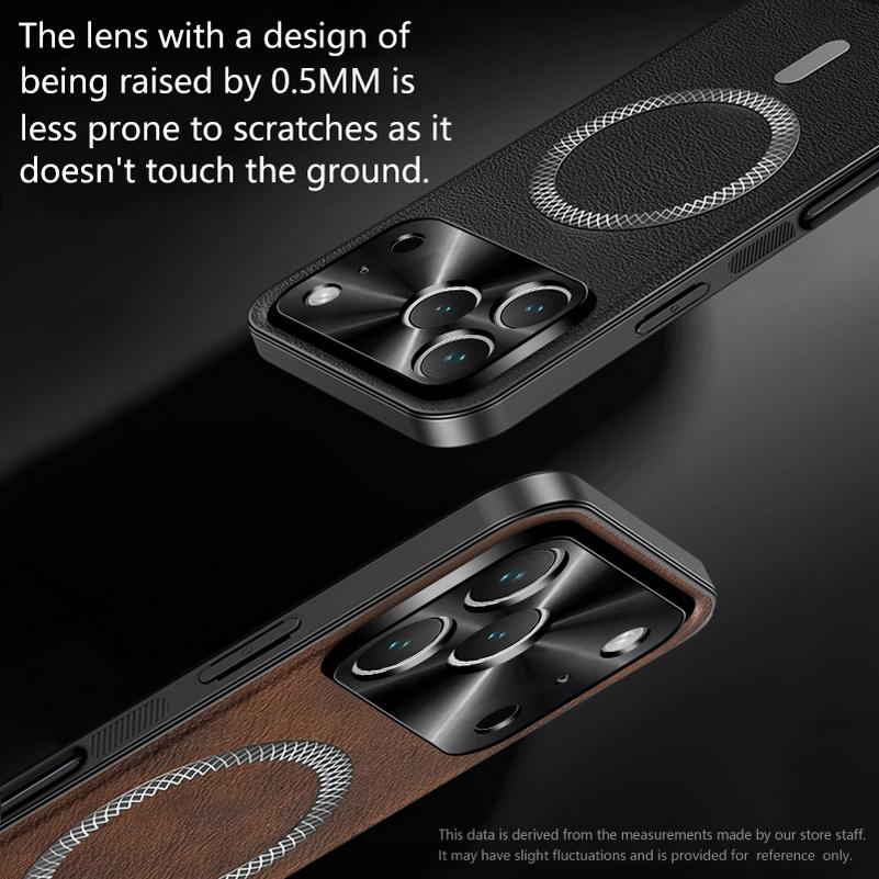 Retro Leather Wireless Charging Magnetic Ring Case For iPhone 17 Pro Max 17 Pro 16e 16 Pro 15 14 13 12 11 Camera Protect Cover