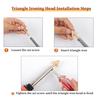 100W Plastic Welding Repair Kit & 2-IN-1 Soldering Iron 200/1000Pcs Hot Staples Kayak Bumper Car Repair Tools