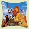 The Lion King Pillow Covers Cartoon Sofa Decorative Home Double-Sided Printing Short Plush Cute Cushion Cover