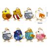 10 PCs Cute Chicken Enamel Charms Zinc Based Alloy Easter Day Pendants Gold Plated Multicolor Animal Pendants 20mm X 16mm