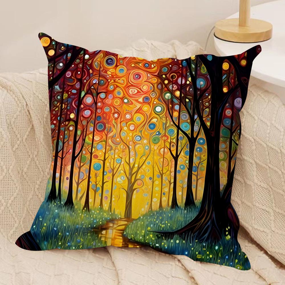 Midsummer Nights Flowers Cushion Cover Silky Short Plush DoubleSided Printed Pillow Case for Sofa All Seasons Home Decor Gift