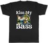 Kiss My Bass Unisexs TShirt Funny Fishing FisherUnisex Tee Gift