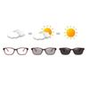 Stylish Plastic Black Gray Frame Square Nearsighted Glasses Sun Photochromic Gray Prescription Eyeglasses 0 -0.5 -0.75 To -6.0 for Women