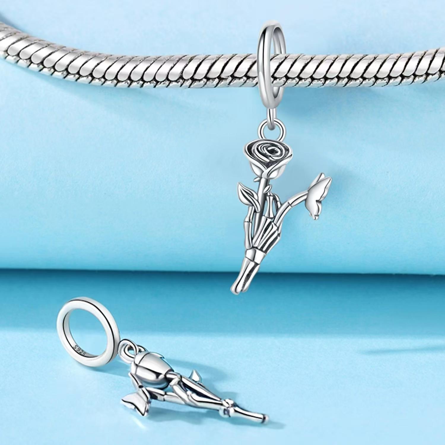 

Новый браслет из бисера в стиле «сделай сам», аксессуары из серебра 925 пробы, памятная серия, кулон, ювелирные изделия, аксессуары, индивидуальность, шарм