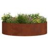 Plant Ring Brown 80 X 80 X 20 Cm Weatherproof Steel