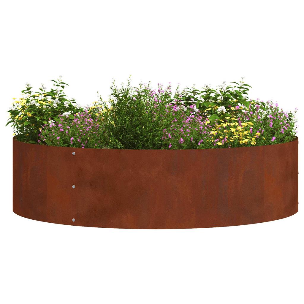 Plant Ring Brown 80 X 80 X 20 Cm Weatherproof Steel