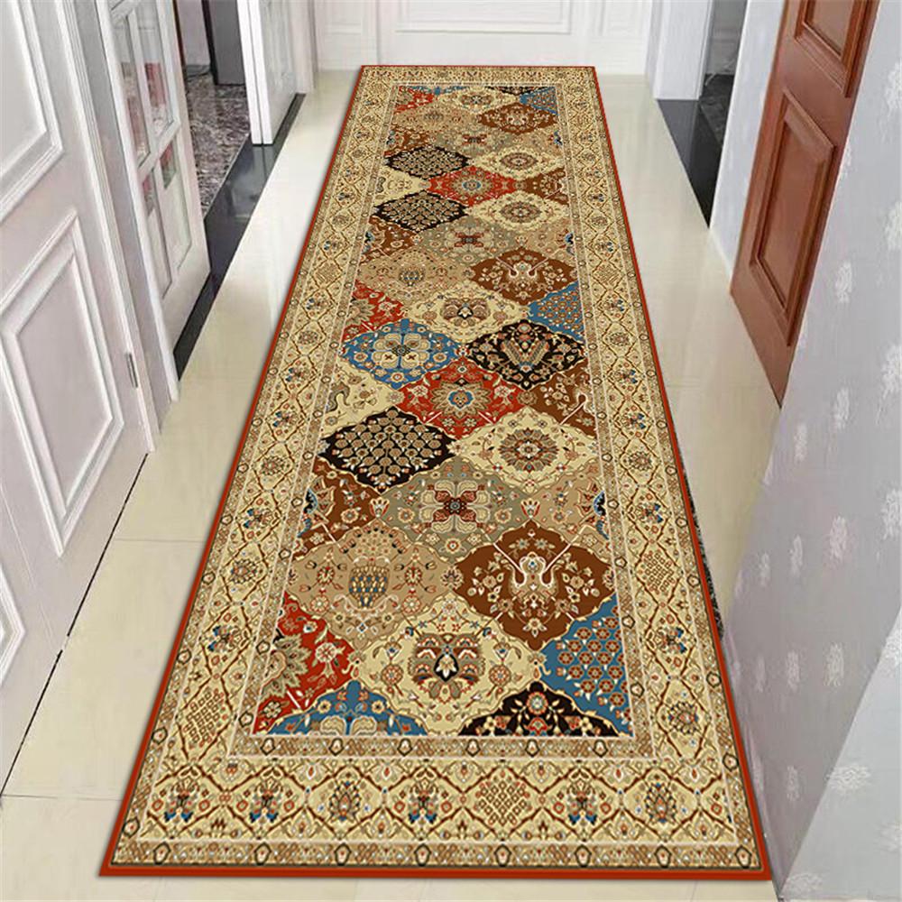 National Style Living Room Area Rug Home Decor Persian Corridor Hallway Carpet Islam Prayer Passageway Bedroom Rug Kitchen Mat