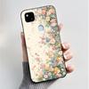 Case For Google Pixel 4a Luxury Fashion Butterfly Flowers Soft Matte TPU Silicon Back Cover Black For Pixel4a 4G 5G Phone Case