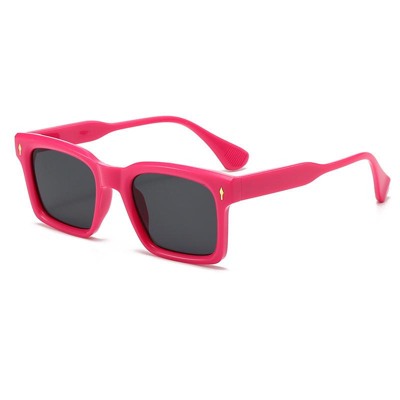Retro Square Sun Glasses With Uv400 Protection For Outdoor Activities And Fashion Enthusiasts