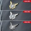 Yuqiling electric motorcycle metal logo changed to decorative label heat-resistant shield stainless steel new badge windshield