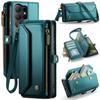 CaseMe Crossbody Wallet Case For Samsung Galaxy S26/S26+/S26 Ultra Zipper Wrise Multi-functional Flip PU Leather Card Holder Cover Protectives Skins