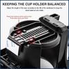 2 in 1 Car Cup Holder Phone Holder for Air Vent Multifunctional Beverage Stand Adjustable Organizer for Road Trips and Commuting