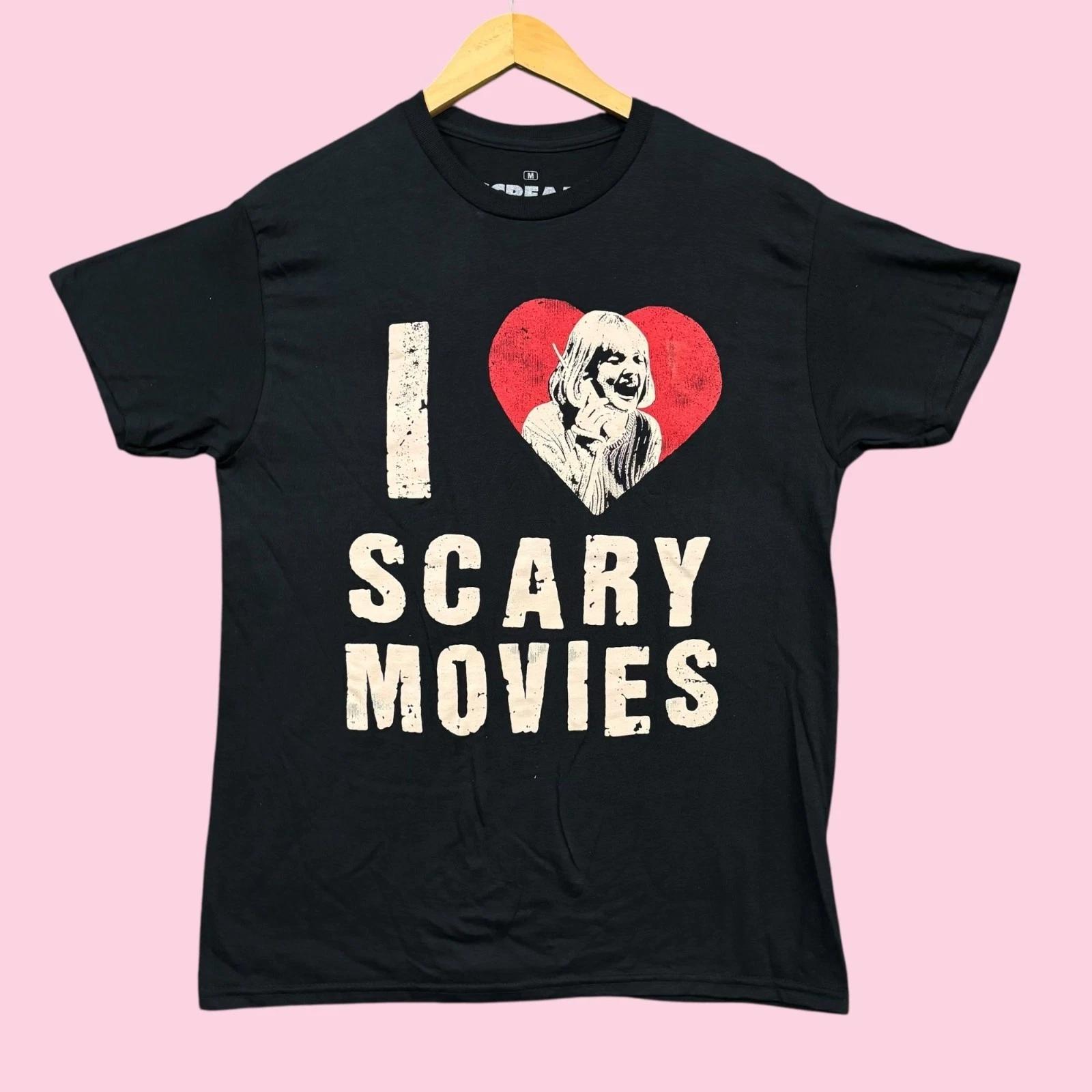 Scream I Love Scary Movies Horror Poster Tee M S