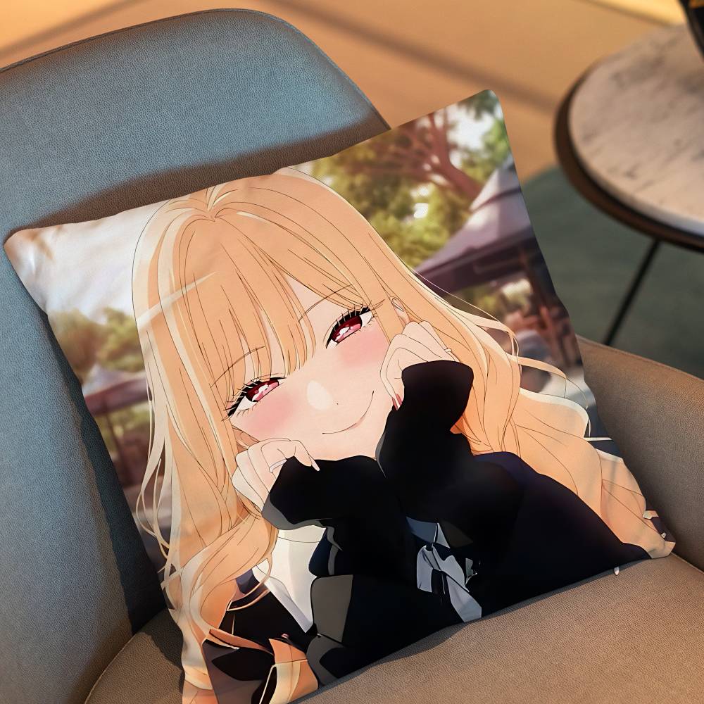 Süßer Marin Kitagawa Wakana Gojo Kissenbezug Geeignet für Sofa Auto Schlafzimmer Büro Kissen Dekorative Kissenhülle