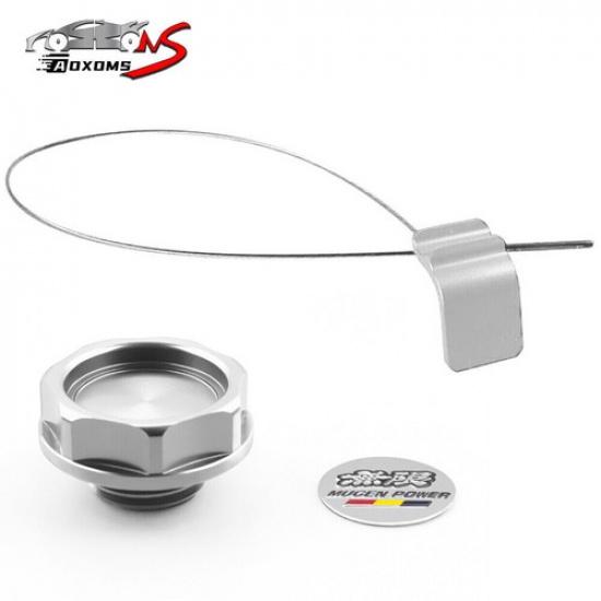Silver Oil Filler Cap Cover + Oil Dipstick For Honda Civic K24 K Series Acura