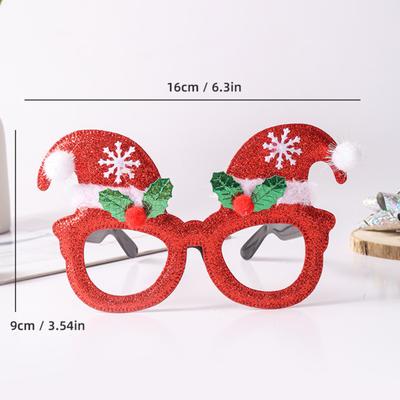 Holiday Eyeglasses Decorations, Atmosphere Props, Party Decorations