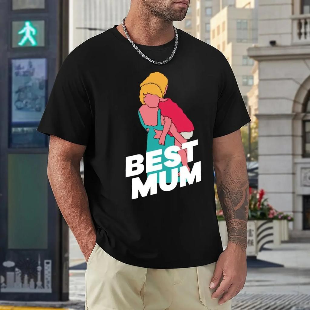 Mother's Day Happy Mother's Day Men's Classic Crewneck T-shirt Sport Top Tee Top Quality Humor Graphic Fitness USA Size