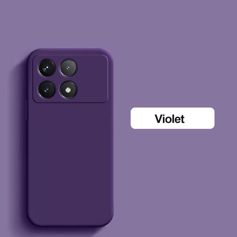 Für Poco X6 Pro Hülle Quadratische Flüssigsilikon Handyhülle Für Xiaomi Poco X6 Pro Poco X 6 Pro X6Pro Pocox6 Pro 5G Stoßfest Weiche Hülle