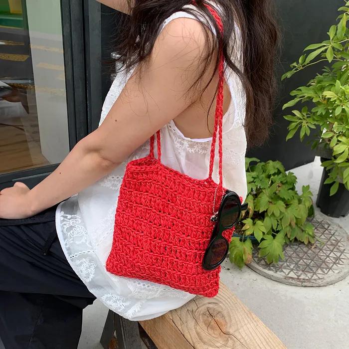 [HANDMADE]_Pap Bag-Red (Pendant Keyring Included)
