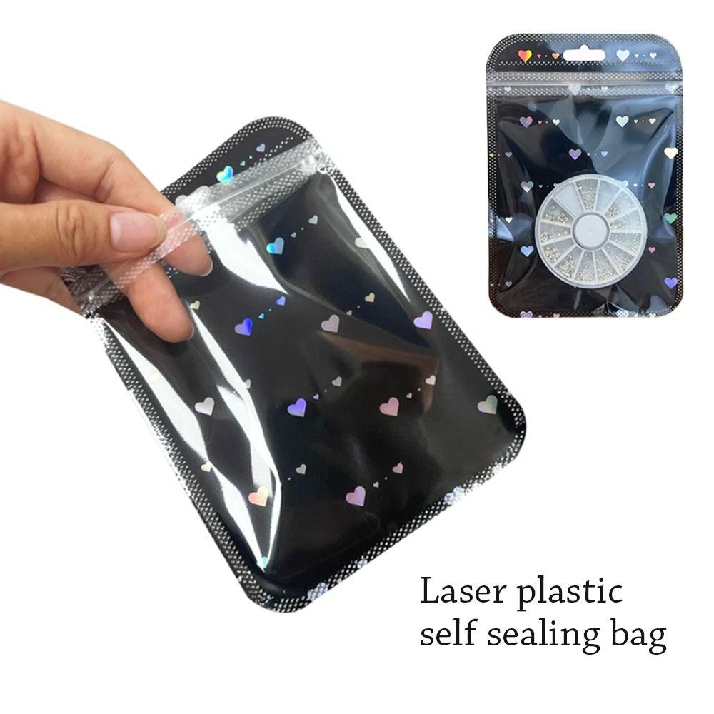 

50 шт. пластиковая сумка для лазерной печати с прозрачным окном для хранения подарков, новая маленькая упаковка