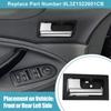 Interior Door Handle Front Rear Left Driver Side Replacement for Ford F150 Black