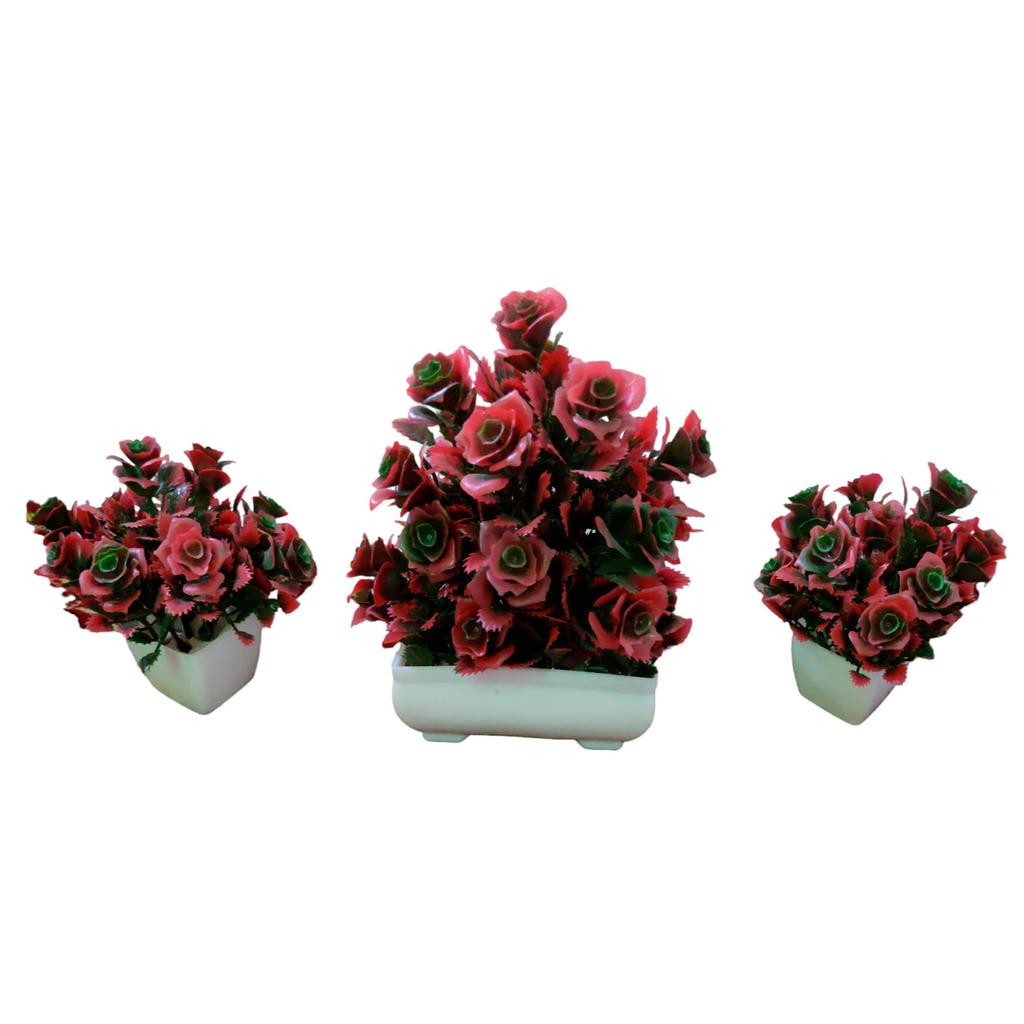 @ Artificial Flower Pot Red And Green Color For For Home Decoration M231 Zr775-60%Off