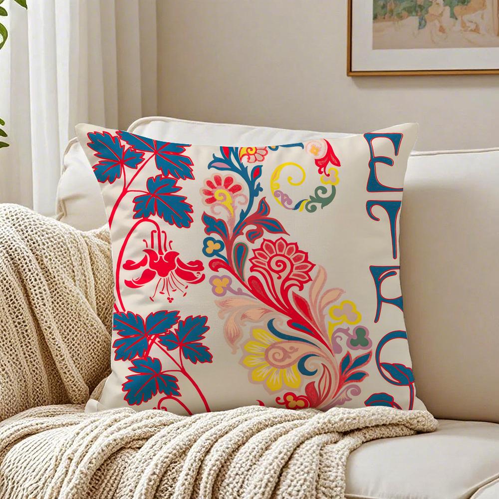 Cashew Nut Flower Pattern Natural EEtro Cushion Cover Pillowcase Antidustmite living Room Sofa Decor Cushion Room