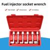 6pcs/set Diesel Fuel Injector Line Injection Socket Wrench Set Fuel Injection Pipe Socket Wrench for Car Repair Tools