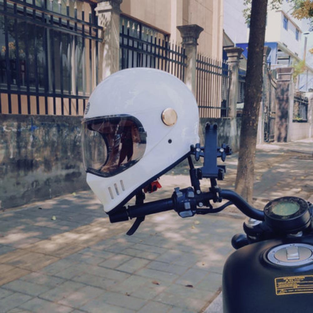 Retro Full Helmet Motorcycle Helmet Summer Locomotive Electric Vehicle Four Seasons 3C Men and Women Locomotive Running Helmet Electric