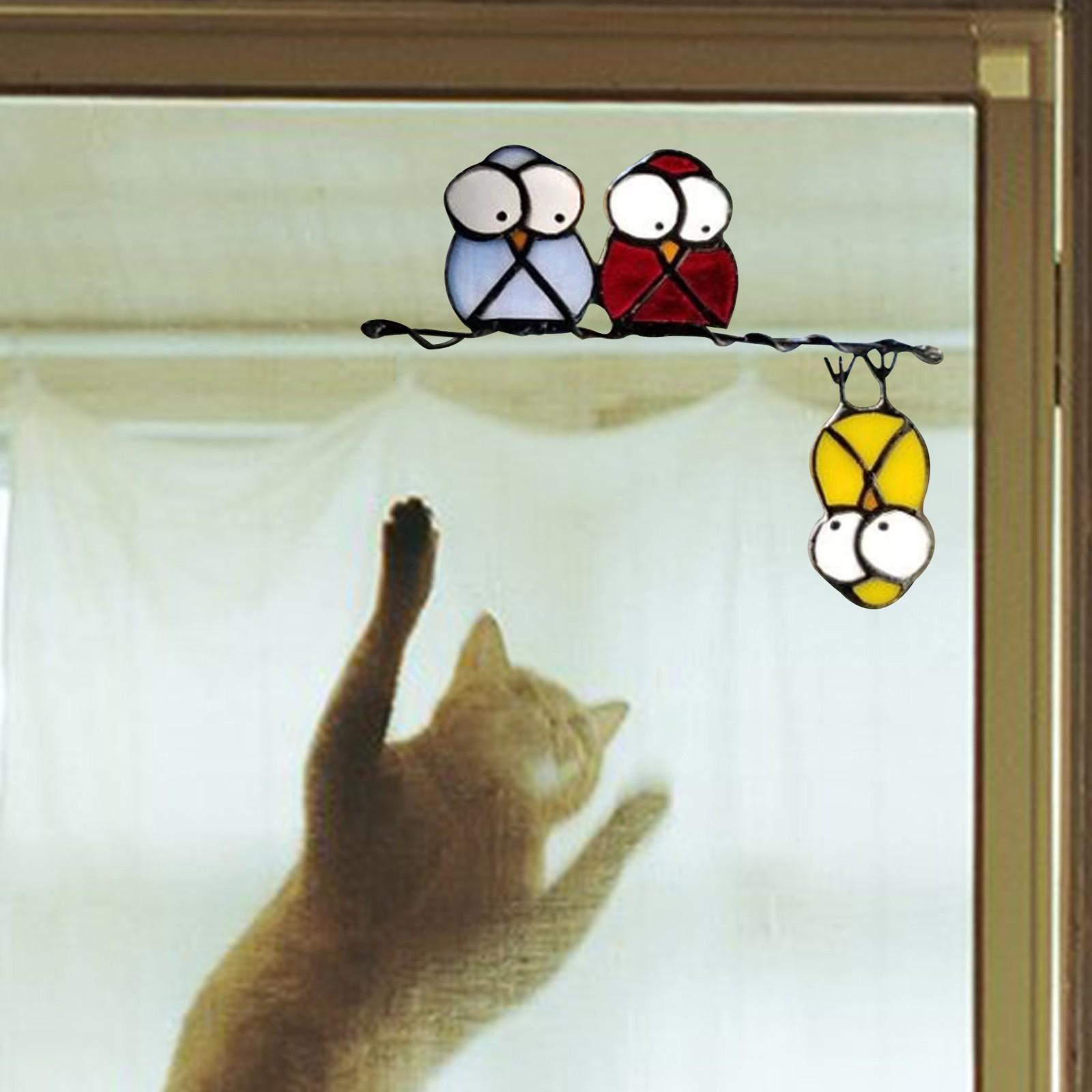 

Наклейки на вікна Птахи Наклейки на вікна Весняні прикраси для вікон