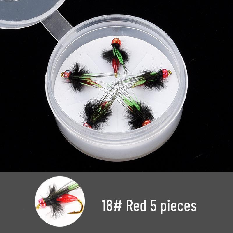 White Strip Fishing Rig: Micro Lure Baits, Mosquito Fly Hooks, Feather Lure, and Imitation Melon Seed Bait