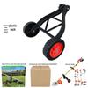 Rechargeable Lithium Battery Lawn Mower with Wheels - Compact Weeding Tool