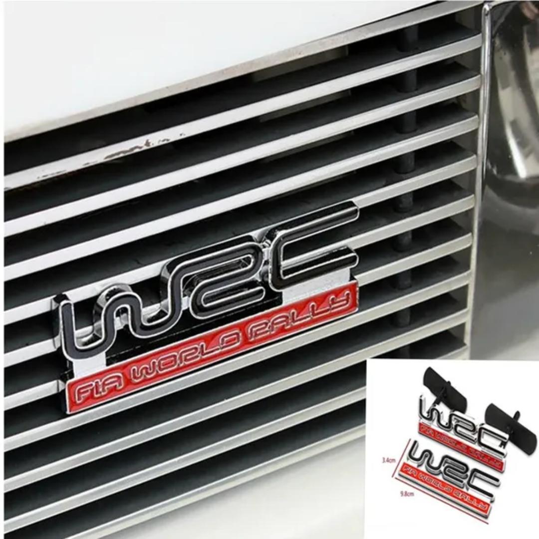 

3D Metal Front Hood Grille Badge Grill Emblem car badge sticker WRC car Emblem for To/yota Y/aris F/ord F/iat Ci/troen