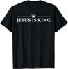 Men's Clothing Christian Jesus Is King Design Crown T-shirt Casual Couple Tshirt Tees Fitness T Shirt