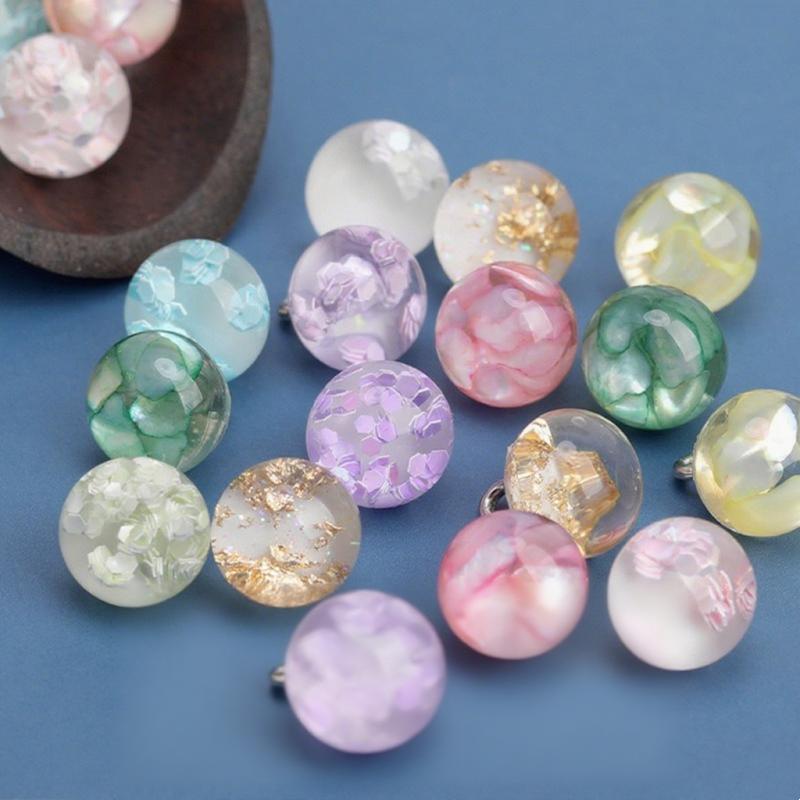 10pcs Transparent Frog Clasps with Jade Beads Handmade Chinese Knot Buttons for Cheongsam, Hanfu Costume